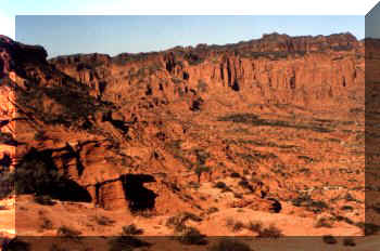 Vista de PN Sierras Las Quijadas - Pcia. de San Luis